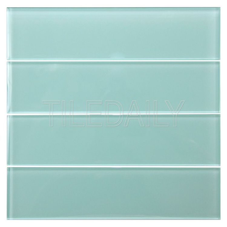 Aqua Green Glass Subway Tile Kitchen Backsplash Shower Wall