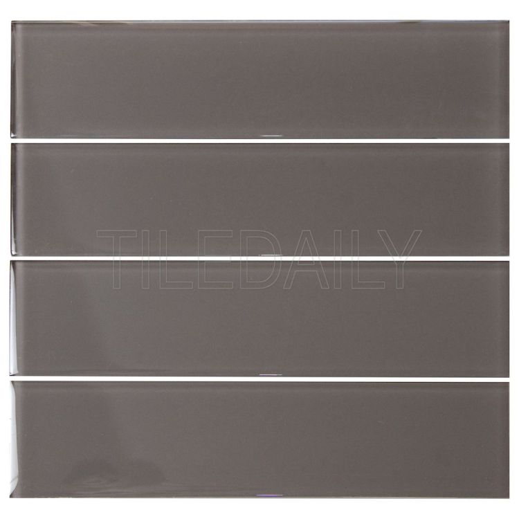 3x12 Taupe Glass Subway Tile