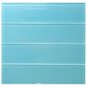 Light Turquoise Blue Glass Subway Tile Kitchen Backsplash Shower Wall