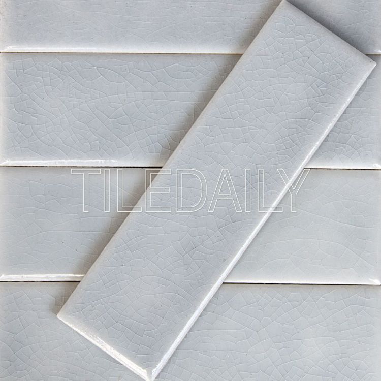 2x8 Oxford Crackle Subway Tile Off White Cottage Kitchen Style