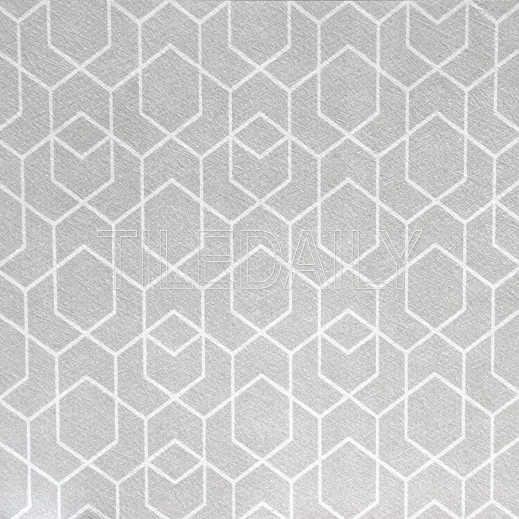 light grey and white geometric pattern wall ceramic tile