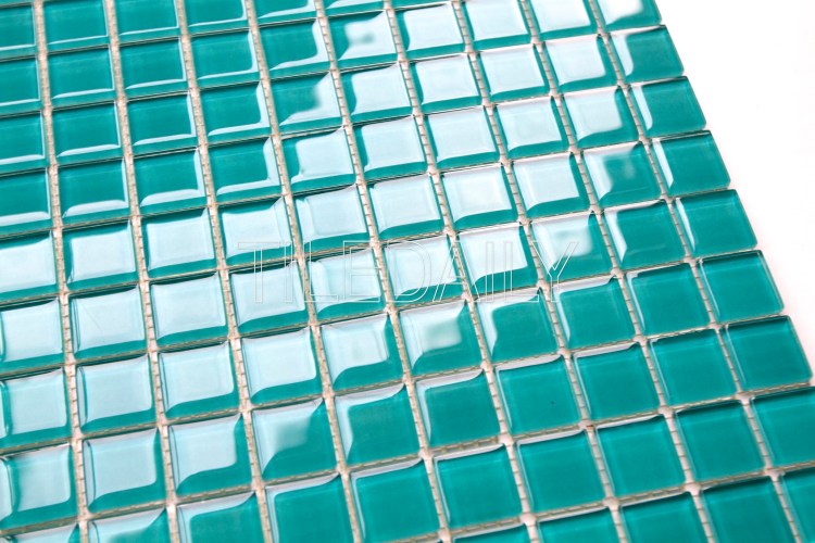 Swimming Pool Glass Mosaic Tile Turquoise Green Lagoon Teal Green 