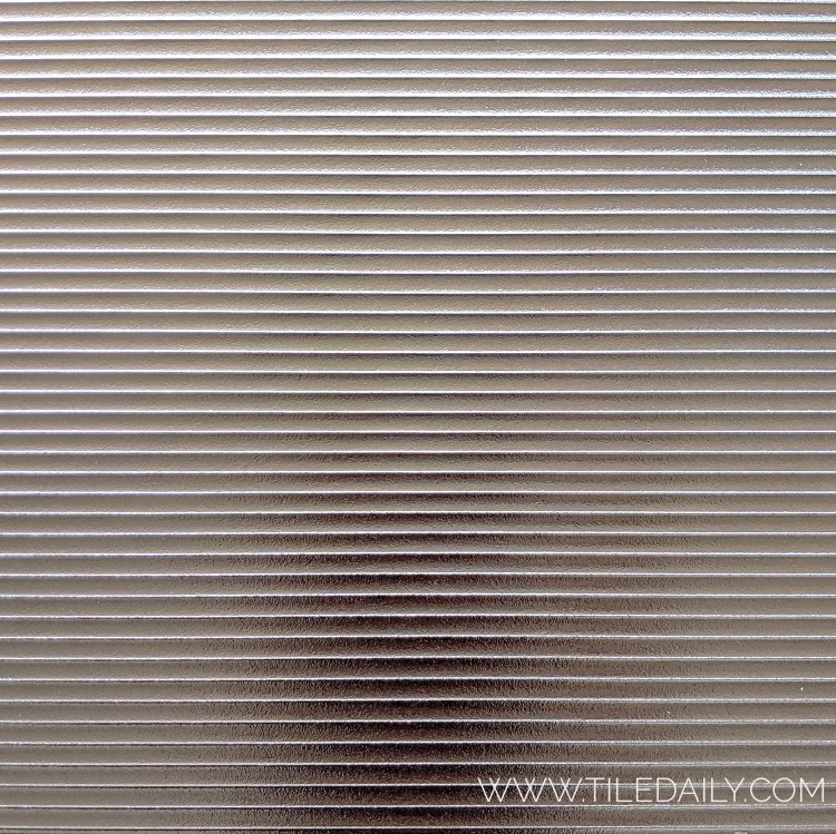 Silver Groove Metallic tile for wall design bathroom and fireplace facade